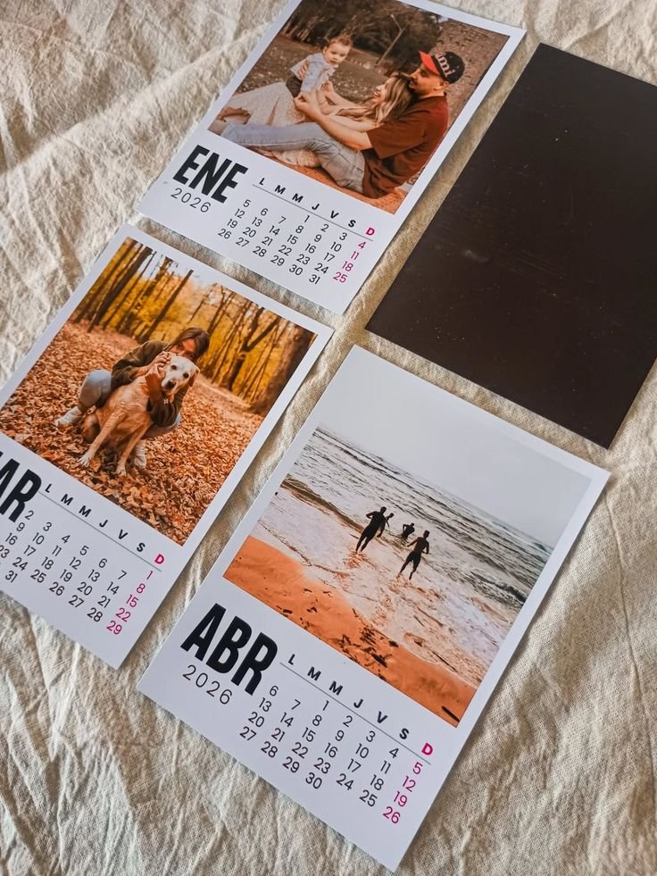 Calendario o 12 fotos imantadas