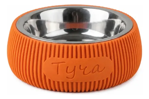 Comedero Mascotas Personalizados Moderno Estetico Naranja